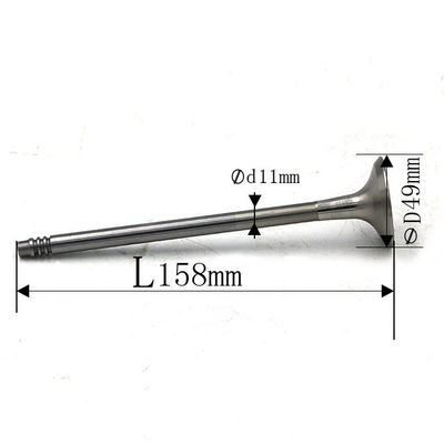 /E2500/B2500 prise du moteur diesel plan horizontal/EX et OEM WL01-12-121 de valves d'Exhaul
